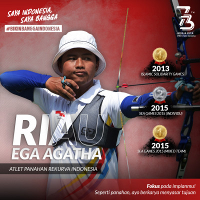 Saya Indonesia, Saya Bangga. Atlet Riau Ega Agatha - 20180806